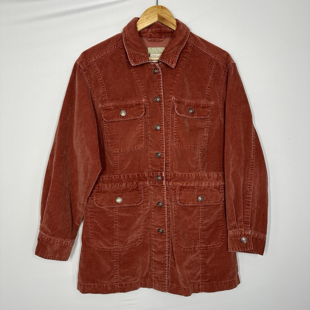 Territory Ahead rugged artisanal style chore coat burnt orange medium women's